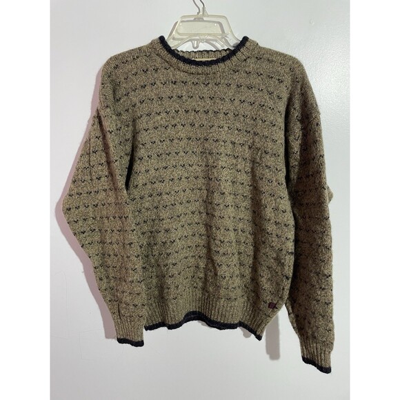 Woolrich Other - Vtg Woolrich Sweater Mens L Birds Eye Wool Knit Crewneck 90s Preppy Grandpacore